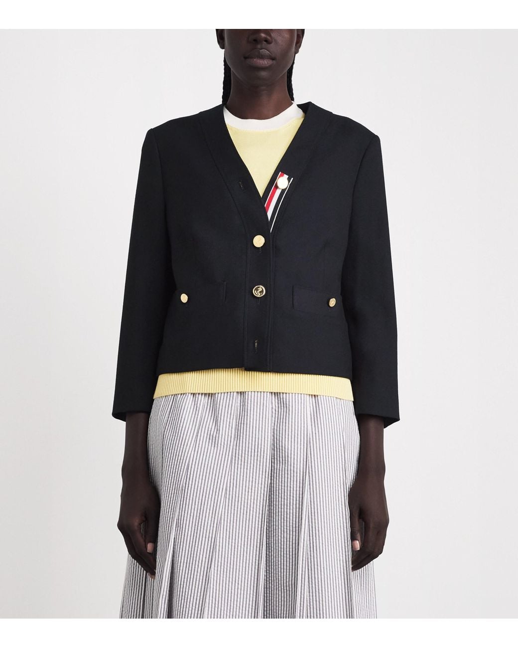 Thom Browne Blue Virgin Wool Jacket