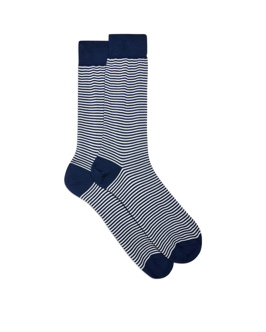 Dunhill Blue Cashmere-Mulberry Silk Stripe Socks for men
