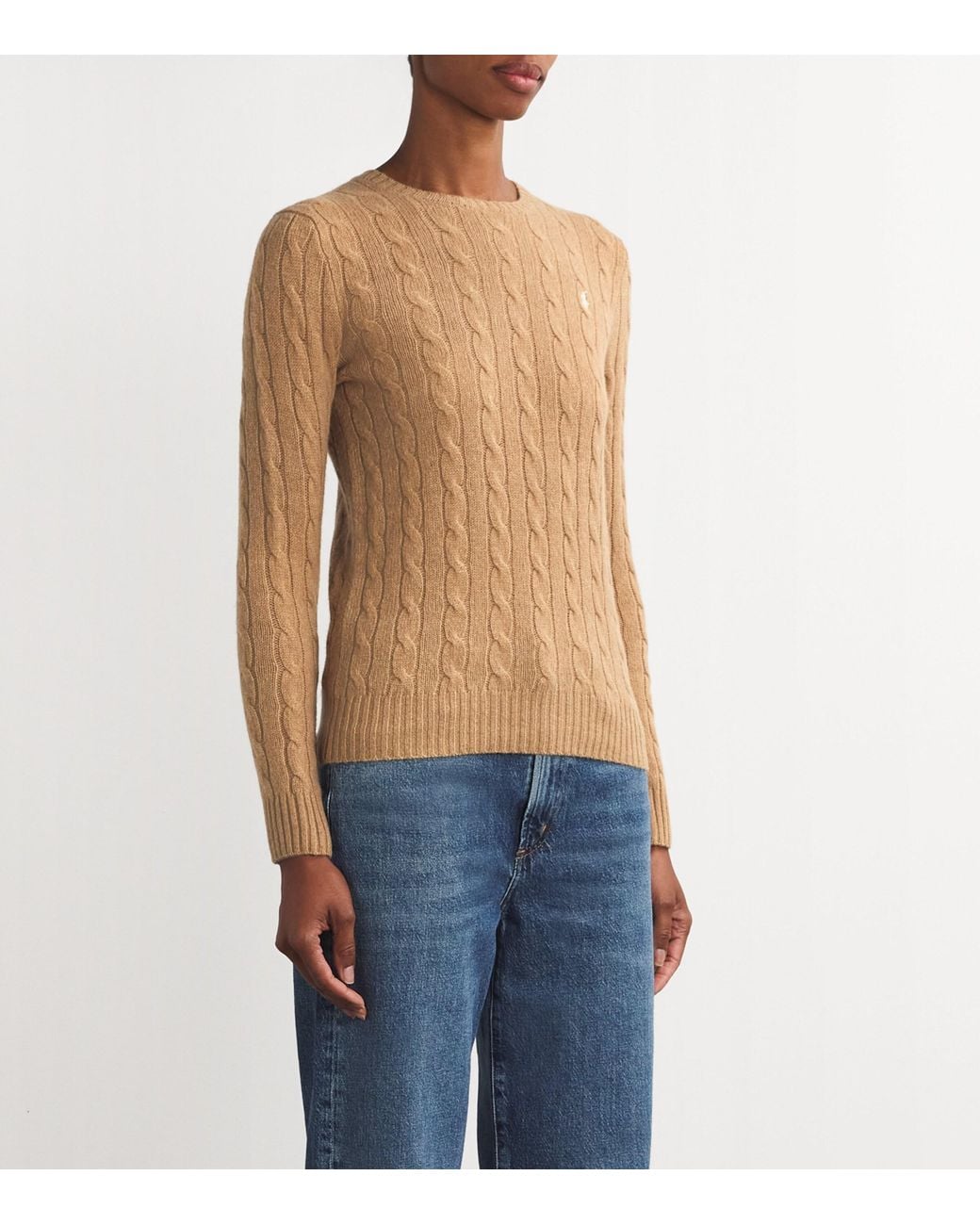 Polo Ralph Lauren Brown Wool-Cashmere Julianna Sweater