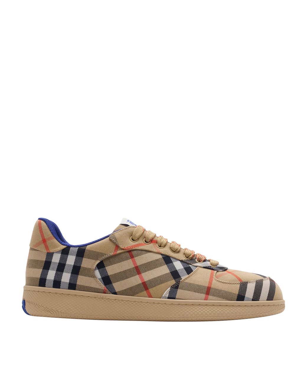 Burberry Brown Check Terrace Sneakers for men