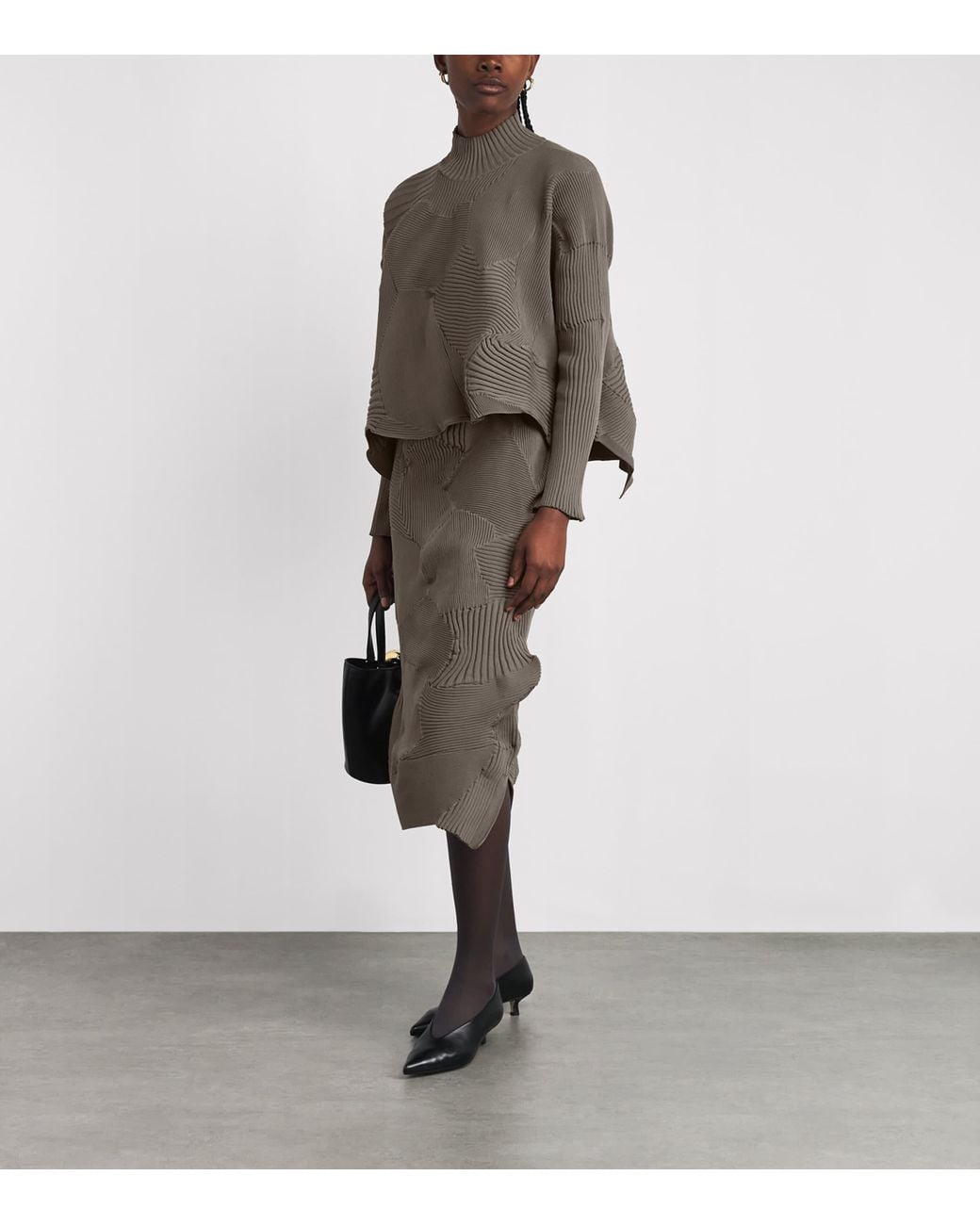 Issey Miyake Gray Kone Kone Sweater