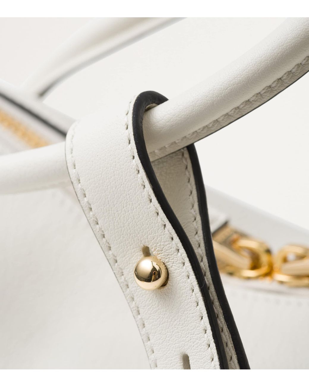 Prada Gray Leather Darling Top-Handle Bag