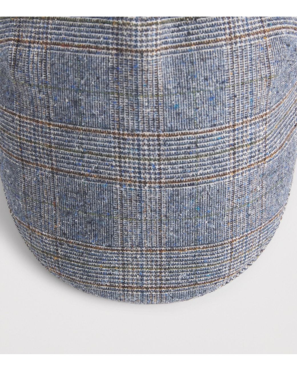 Borsalino Gray Prince Of Wales Check Parigi Duckbill Flat Cap for men