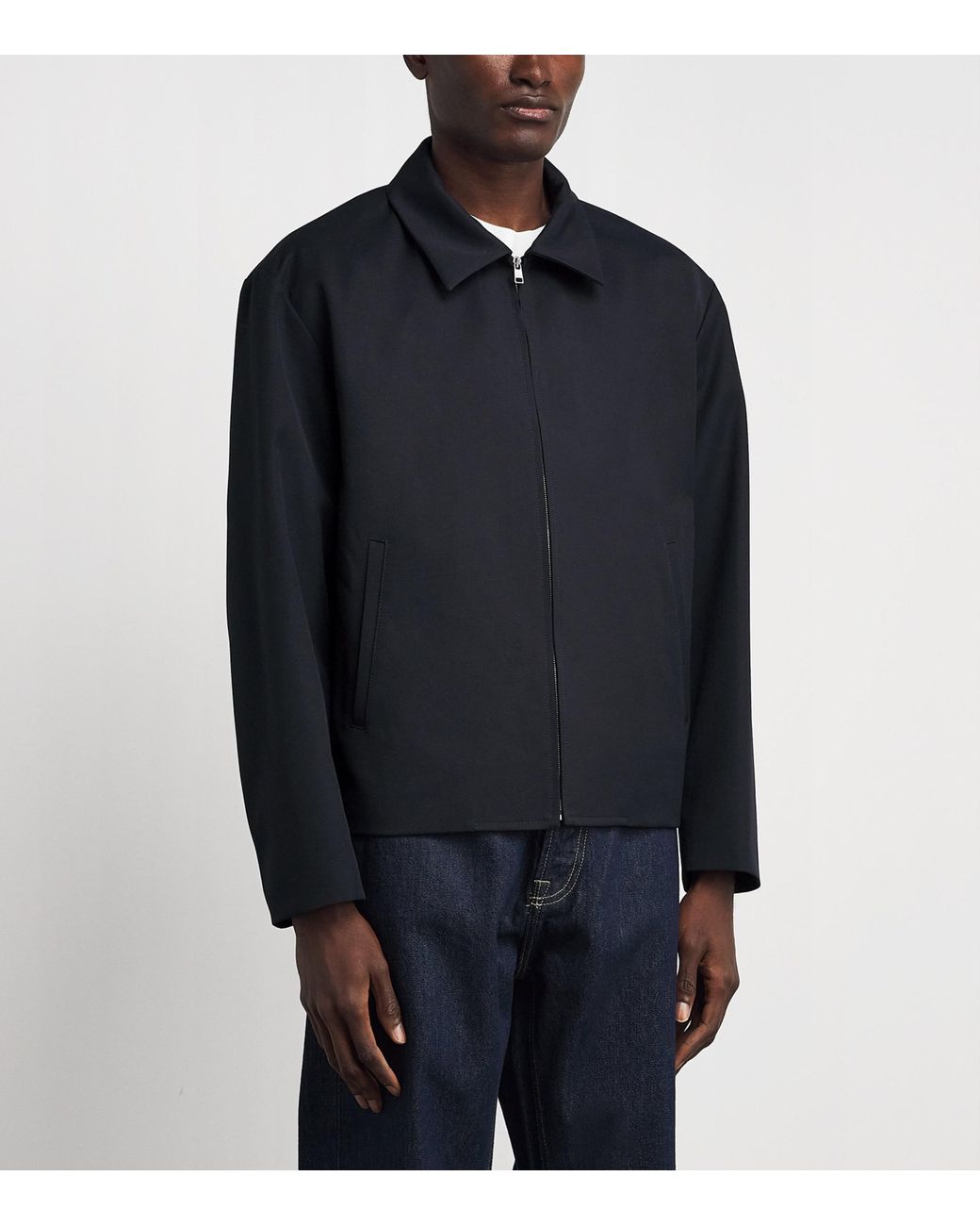 Sandro Blue Lightweight Zipped Jacket for men