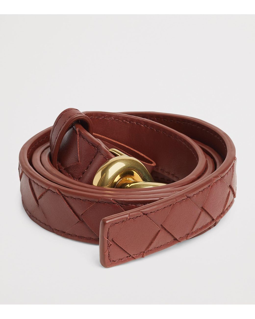 Bottega Veneta Brown Leather Knot Belt