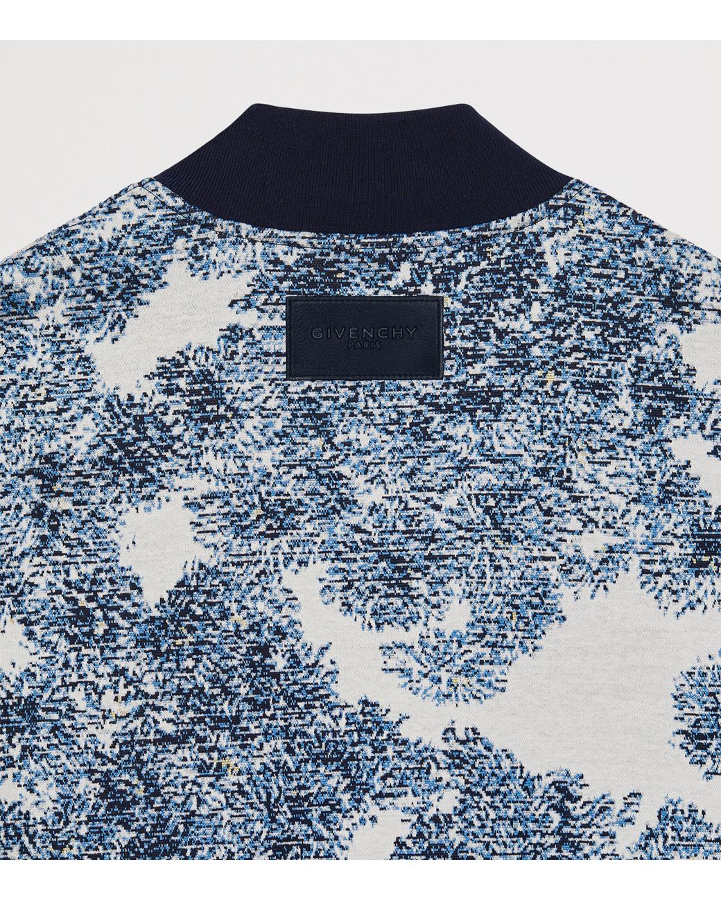 Givenchy Blue Jacquard Bomber Jacket for men