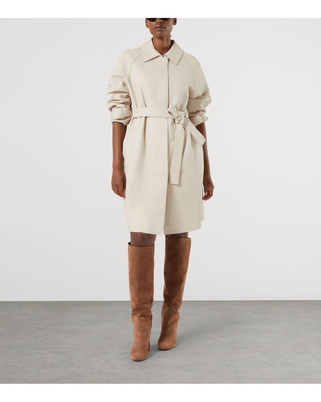 Marina Rinaldi Brown Suede Knee-High Boots 80