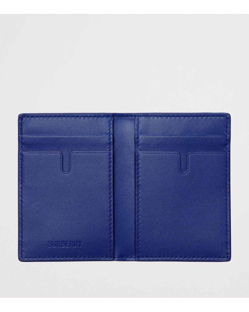Burberry Black City Check Folding Card Holder for men