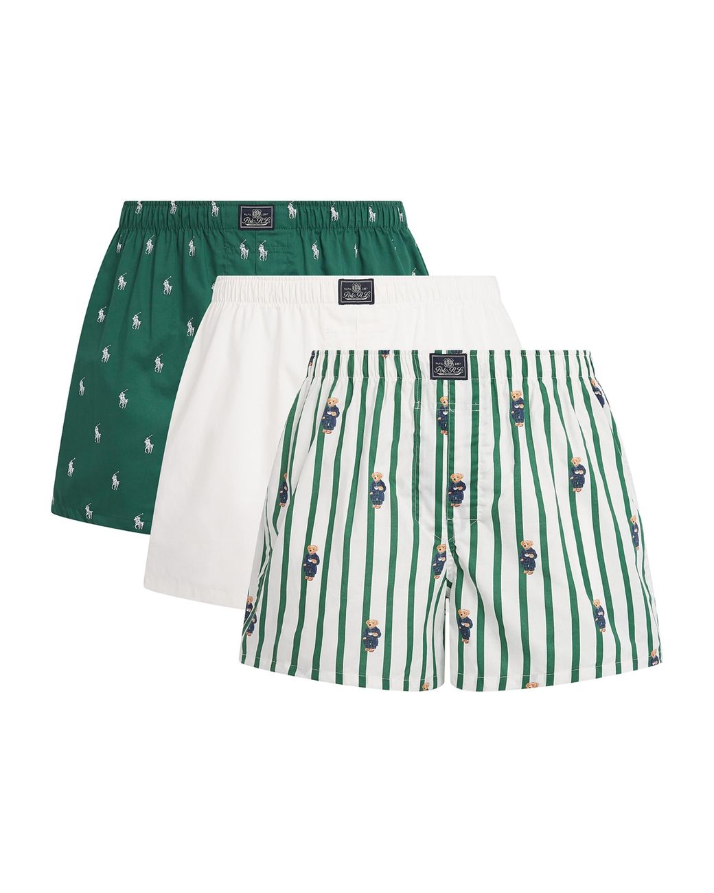 Polo Ralph Lauren Green Cotton Classic Boxer Shorts for men