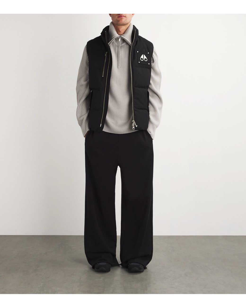 Moose Knuckles Black Down Westmount Gilet for men