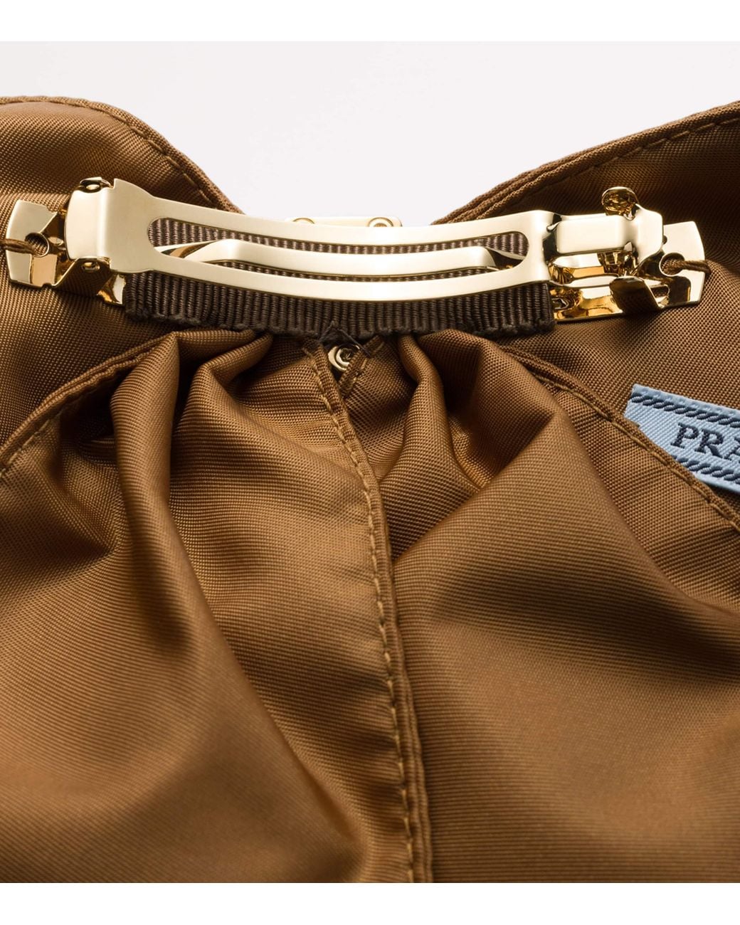 Prada Brown Re-Nylon Hair Clip