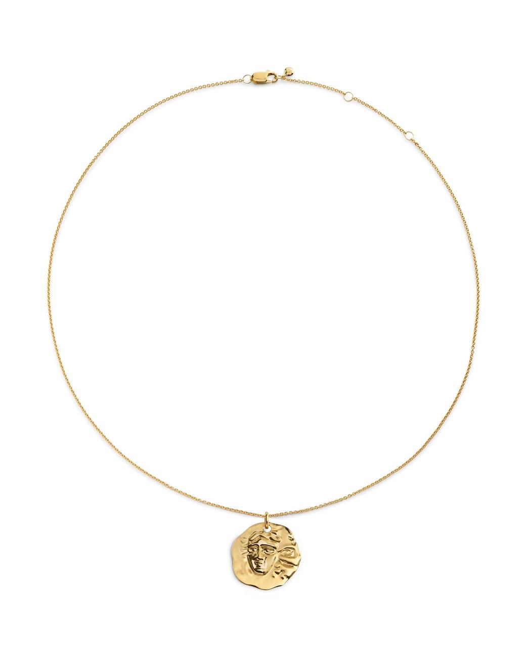 Monica Vinader Metallic Vermeil Zodiac Gemini Necklace