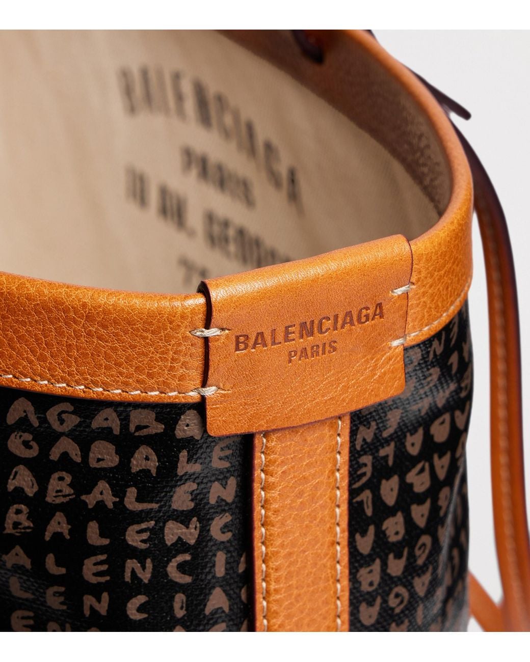 Balenciaga Black Medium Coated Canvas Select Tote Bag