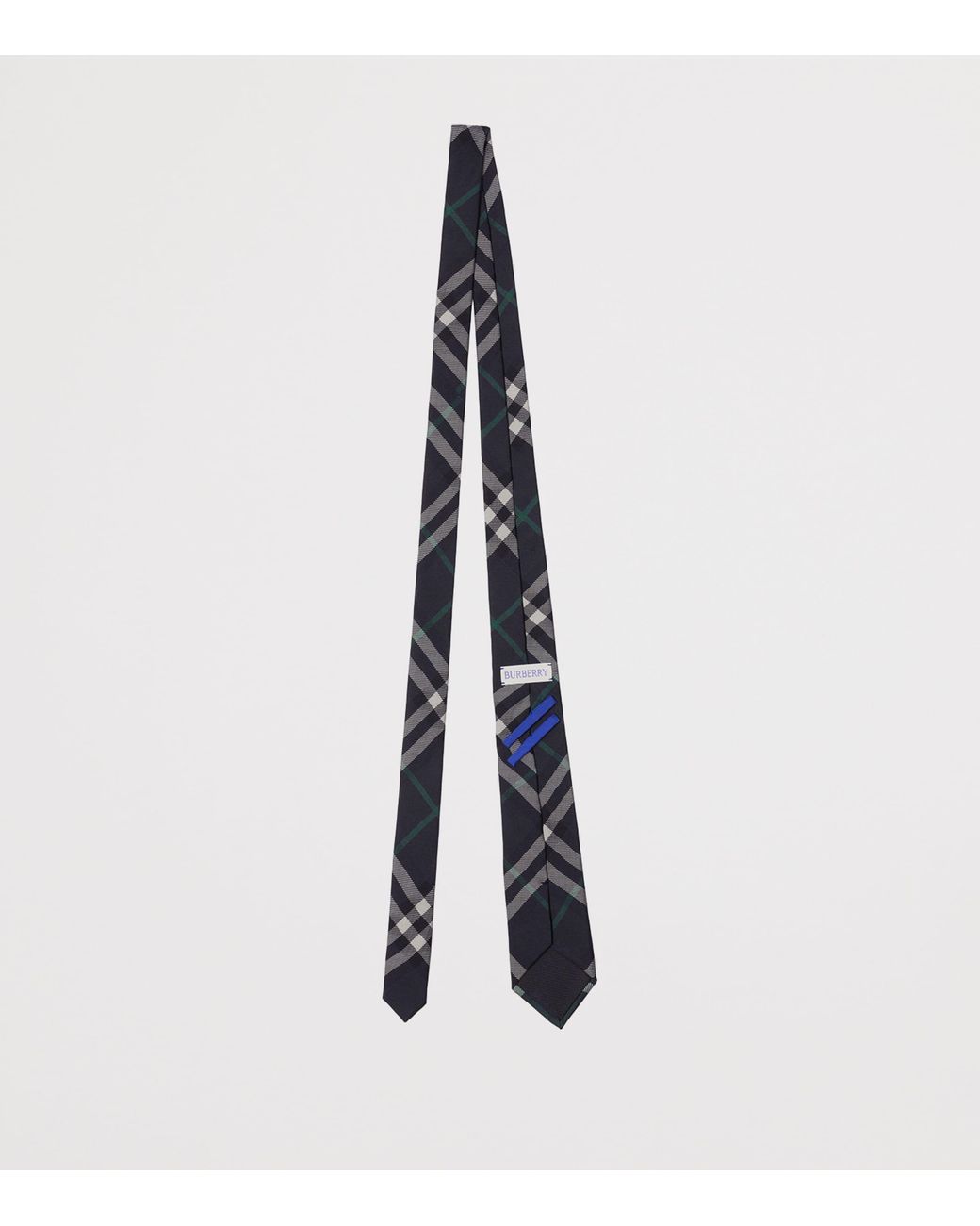 Burberry Black Silk Check Tie for men