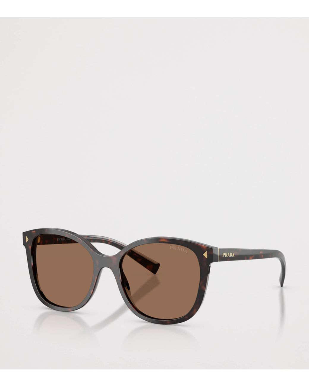 Prada Brown Tortoiseshell Square Sunglasses
