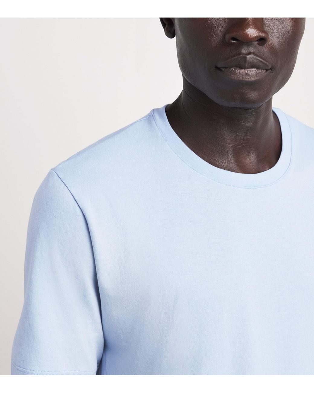 Hanro Blue Cotton Night & Day T-Shirt for men