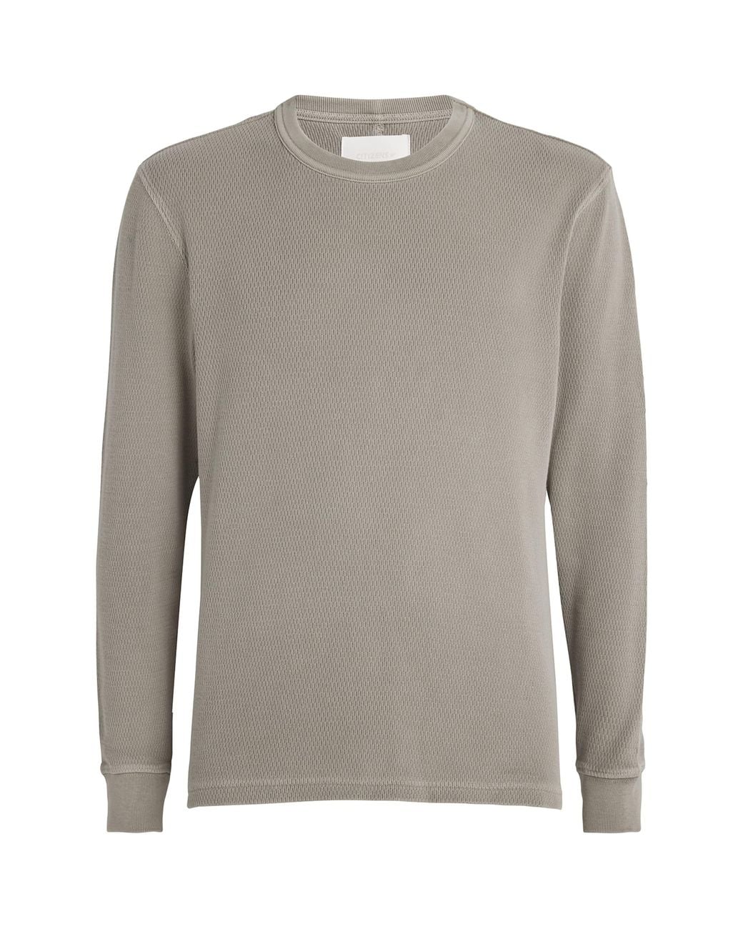 Citizens of Humanity Gray Cotton Waffle-Knit Sweatshirt for men