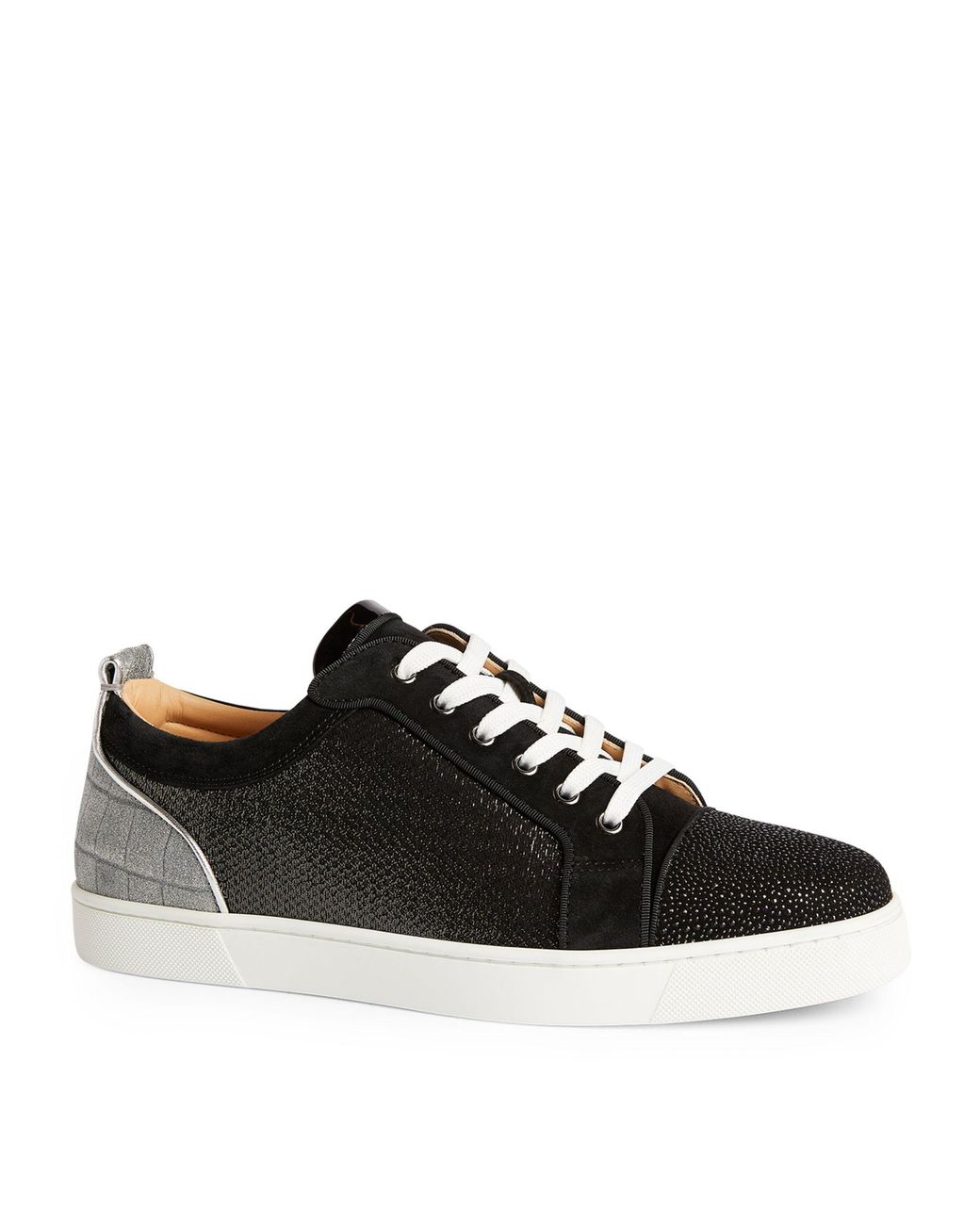 Christian Louboutin Louis Junior Orlato Leather Sneakers in Black for ...