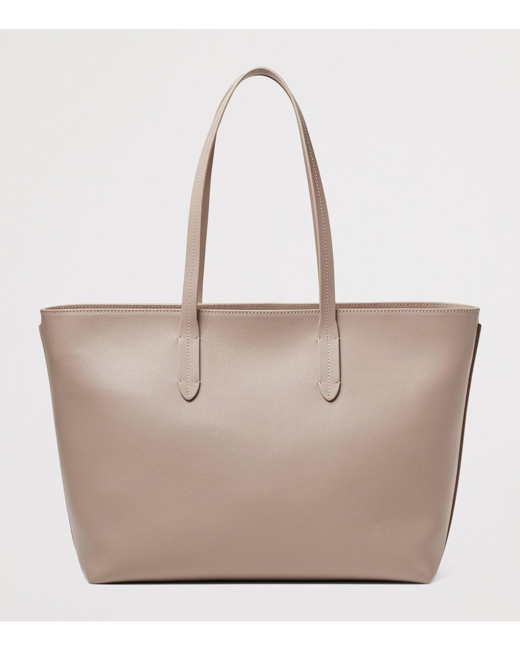 Aspinal Natural Leather East West Tote Bag