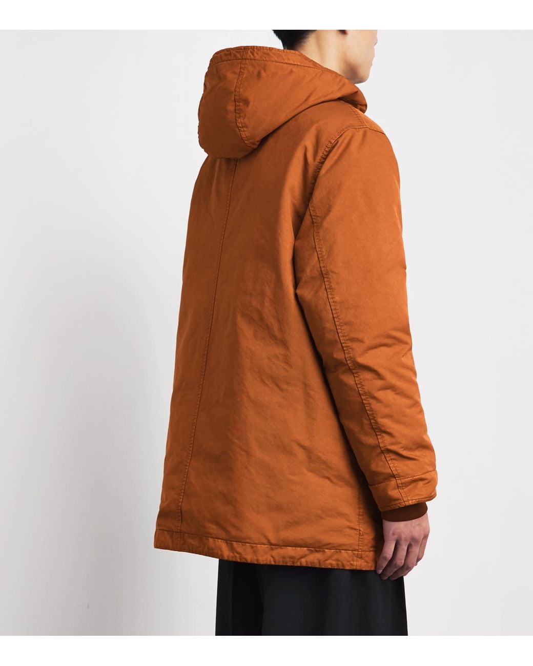 Stone Island Orange Ghost Piece Down-Fill Parka for men