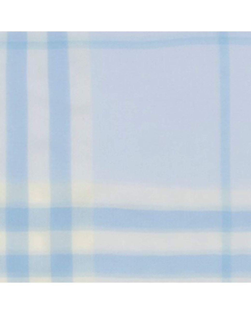 Burberry Blue Wool Check Scarf
