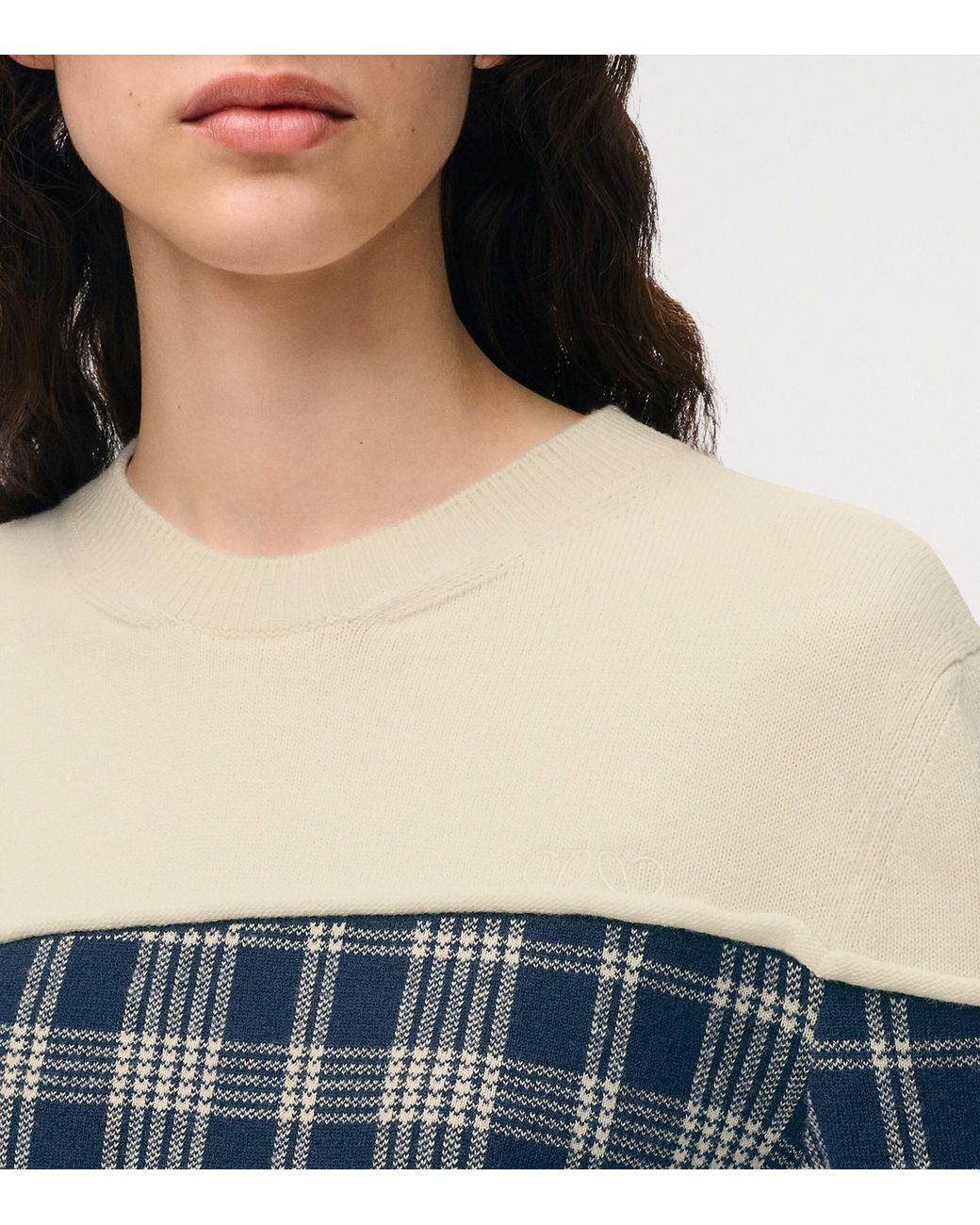 Loewe White X Cosima Von Bonin Wool-Blend Patchwork Sweater
