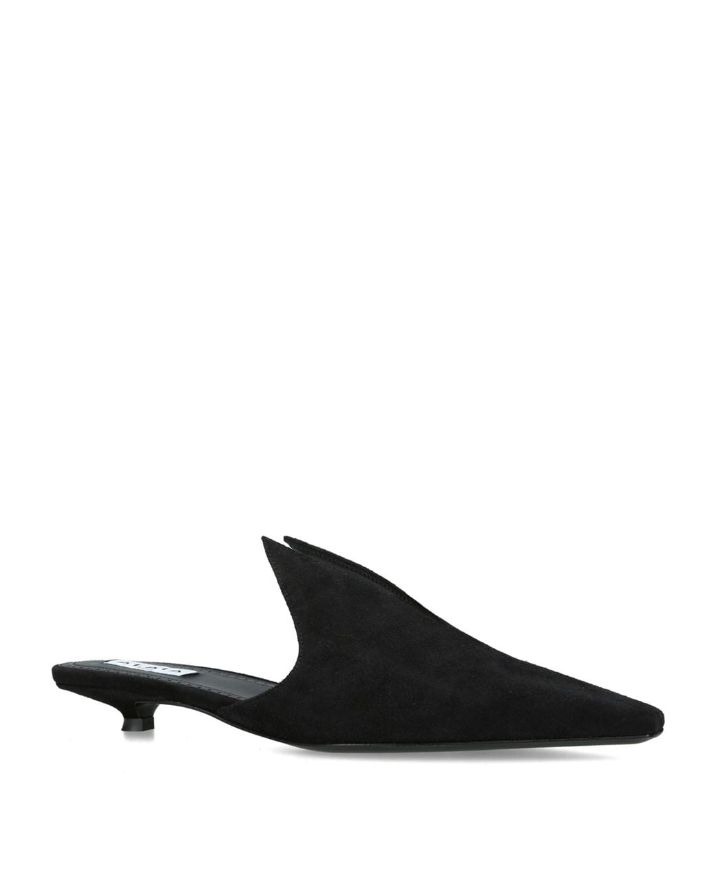 Alaïa Black Suede Pointy Mules 25