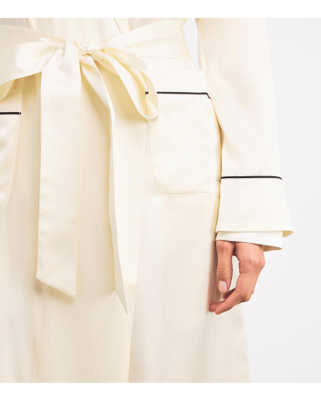 Harrods Natural Silk Satin Robe