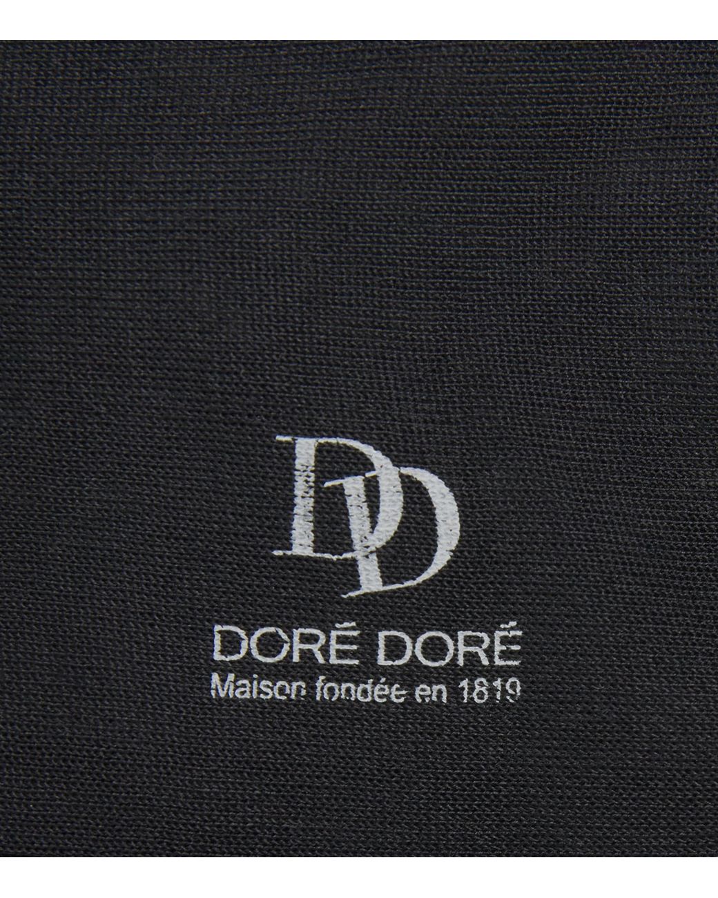 Doré Doré Black Silk Socks for men