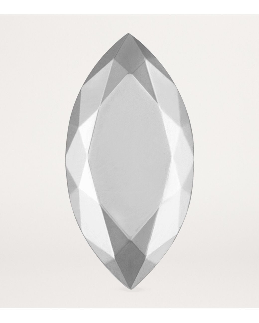 Maria Tash Gray Faceted Marquise Single Stud Earring