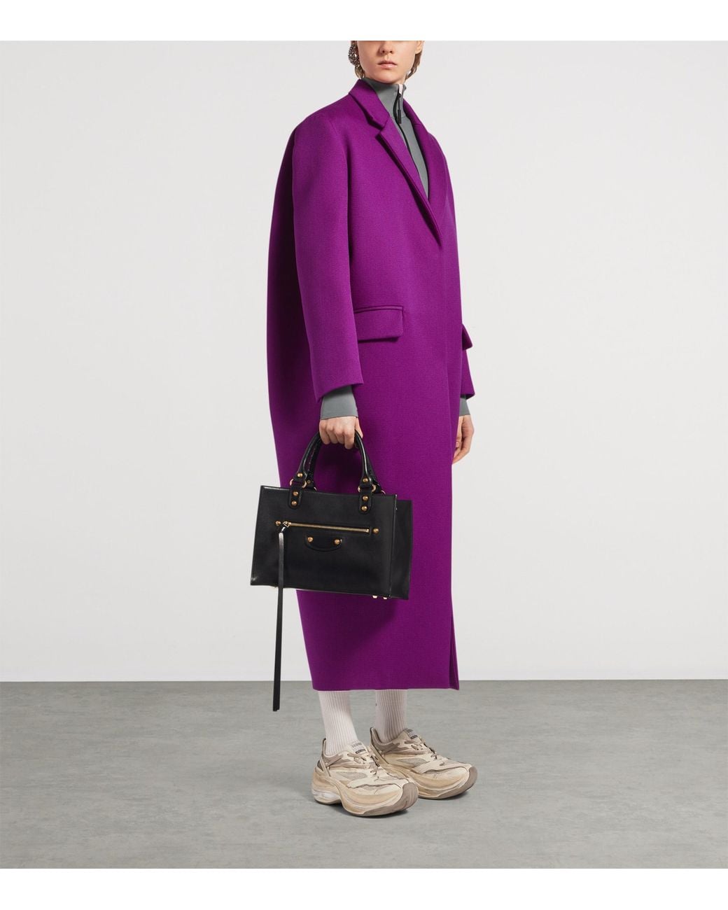 Balenciaga Black Medium Leather Le City Tote Bag