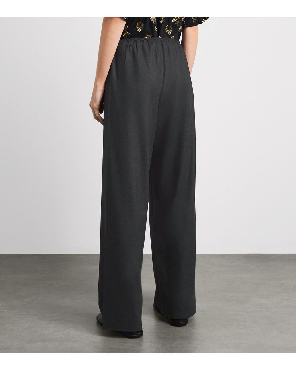 Doen Black Lavona Wide-Leg Trousers