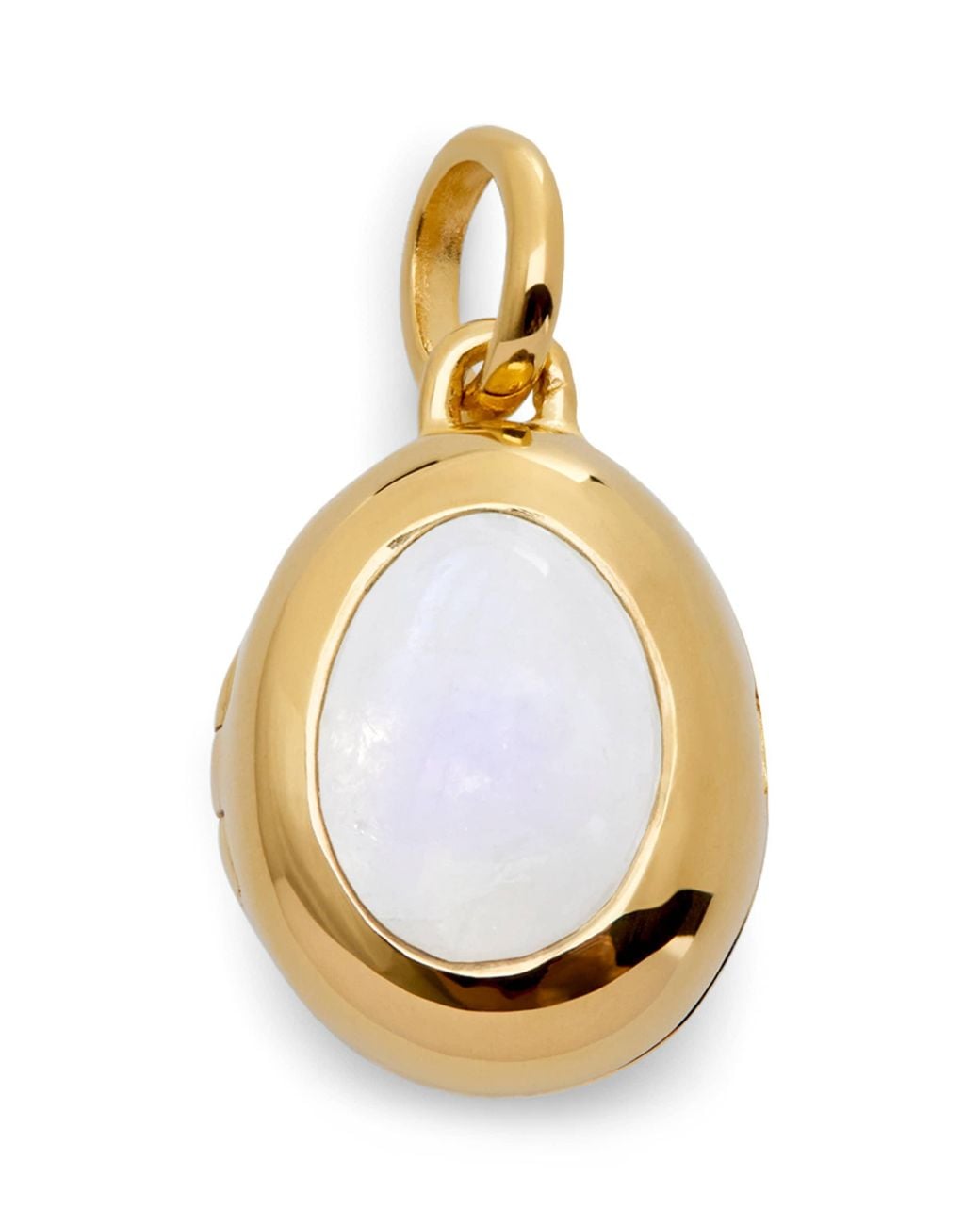 Monica Vinader Metallic Vermeil And Moonstone June Birthstone Locket