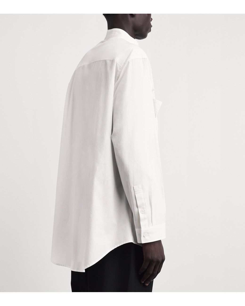 Yohji Yamamoto White Cotton Twin-Pocket Shirt for men