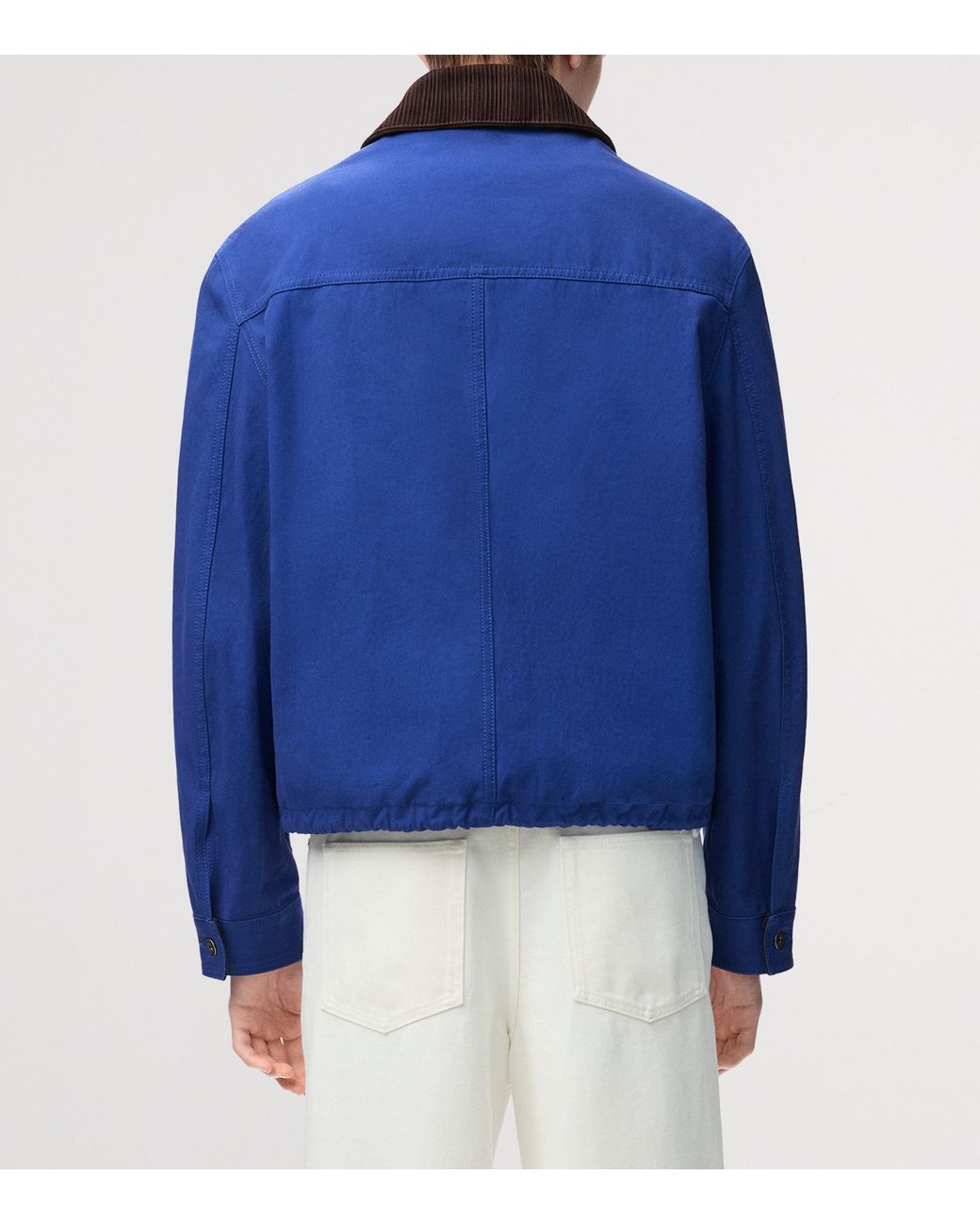 Loewe Blue Cotton Workwear Jacket for men