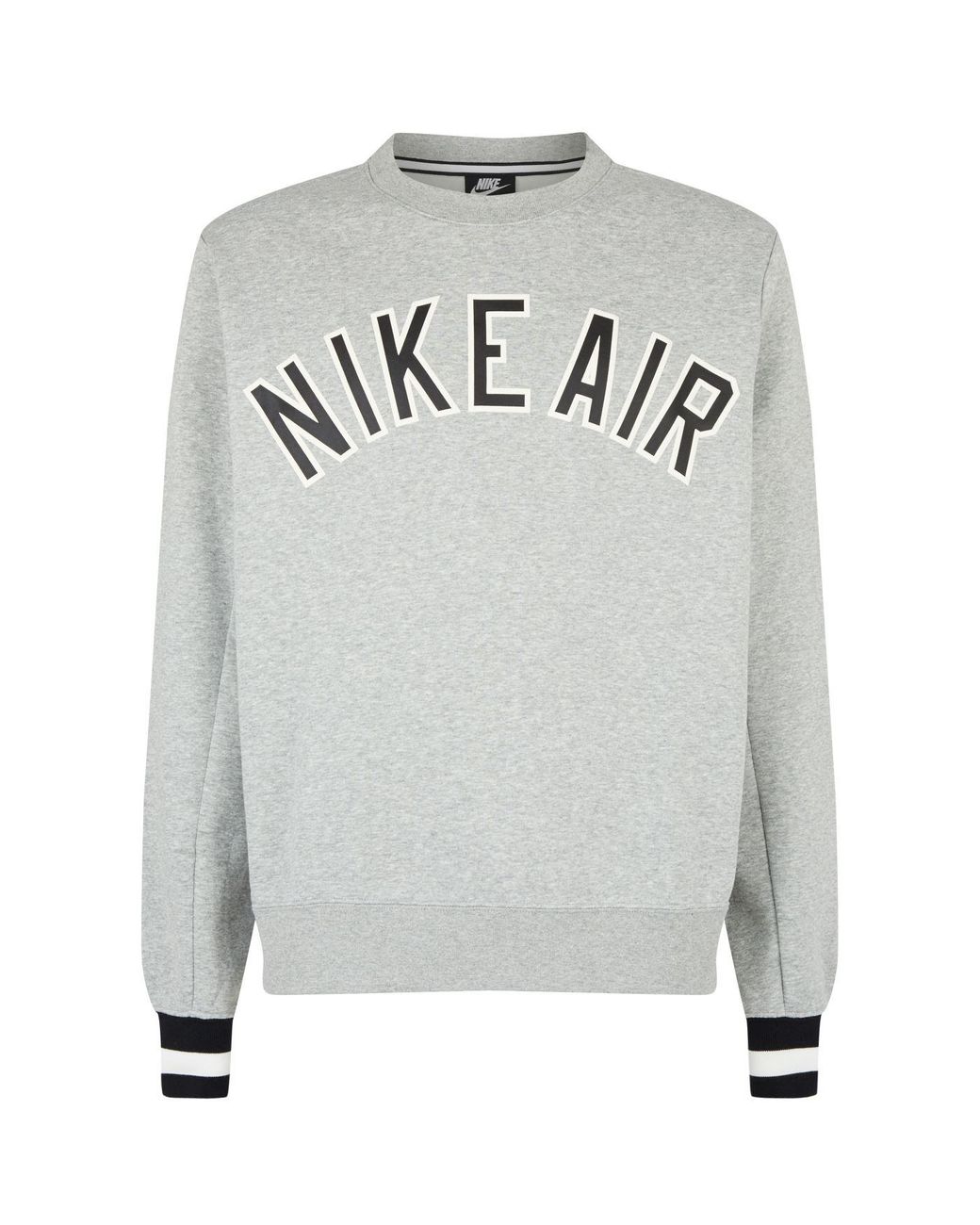 Nike Air Logo Sweatshirt in Gray for Men | Lyst