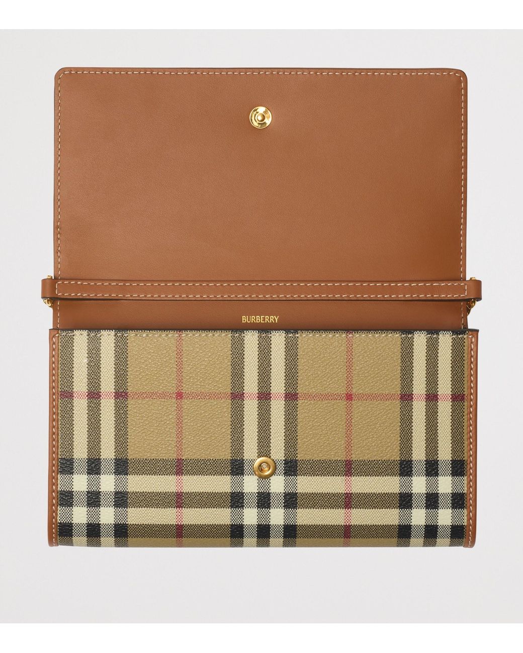 Burberry Natural Check Chain Wallet