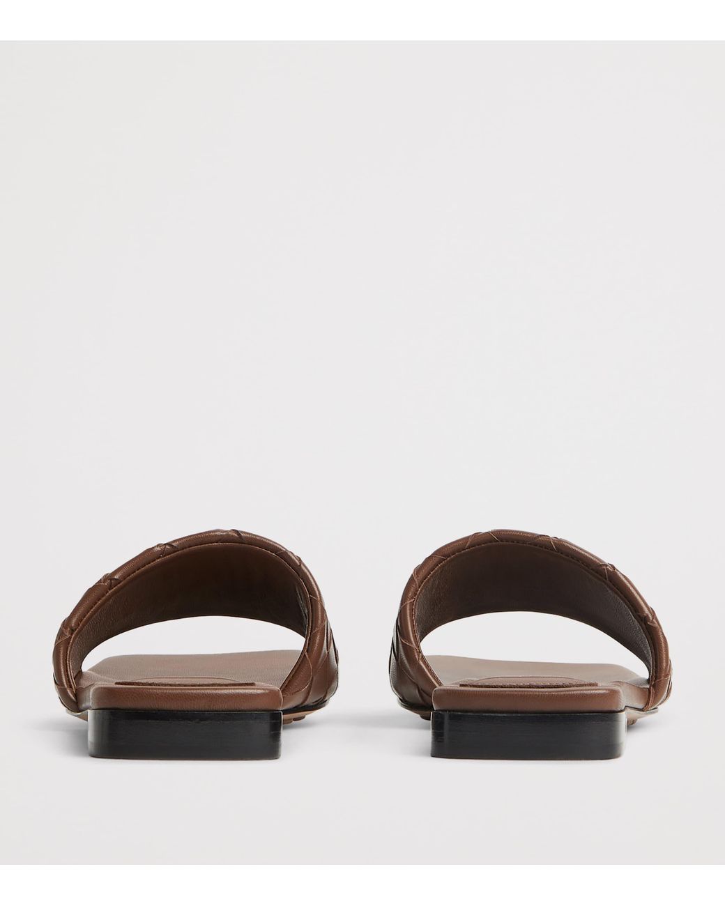 Bottega Veneta Brown Leather Parco Mules