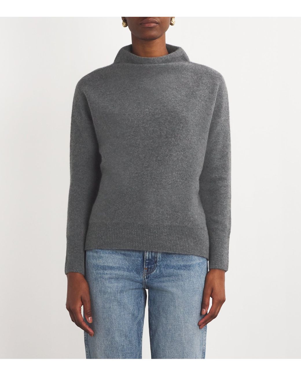 Vince Boiled Cashmere Sweater in Grey Lyst UK