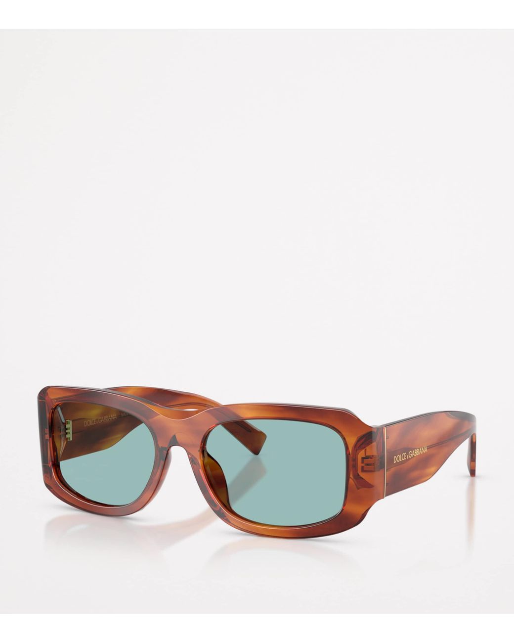 Dolce & Gabbana Blue Oversized Rectangular Sunglasses for men