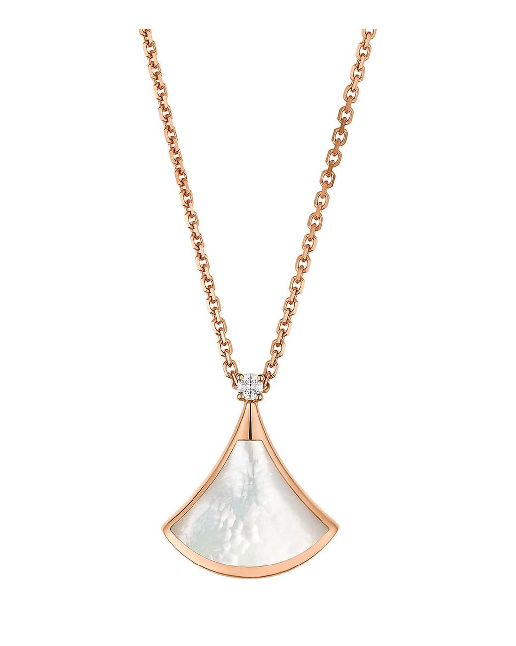 BVLGARI Metallic Diamond And Mother-Of-Pearl Divas' Dream Necklace