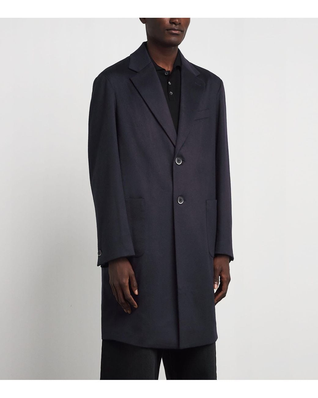 Barena Blue Cashmere Overcoat for men