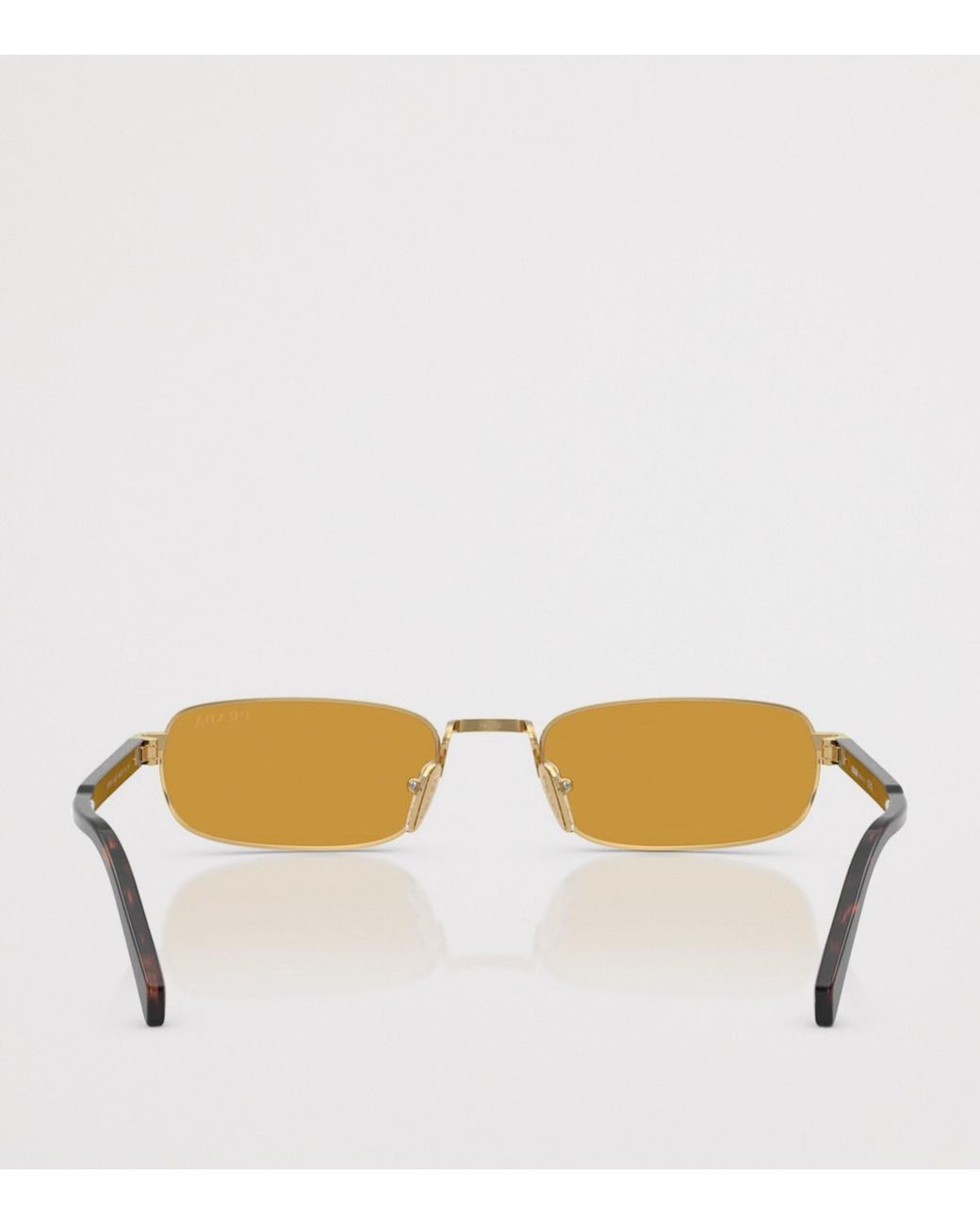 Prada Metallic Rectangle Sunglasses