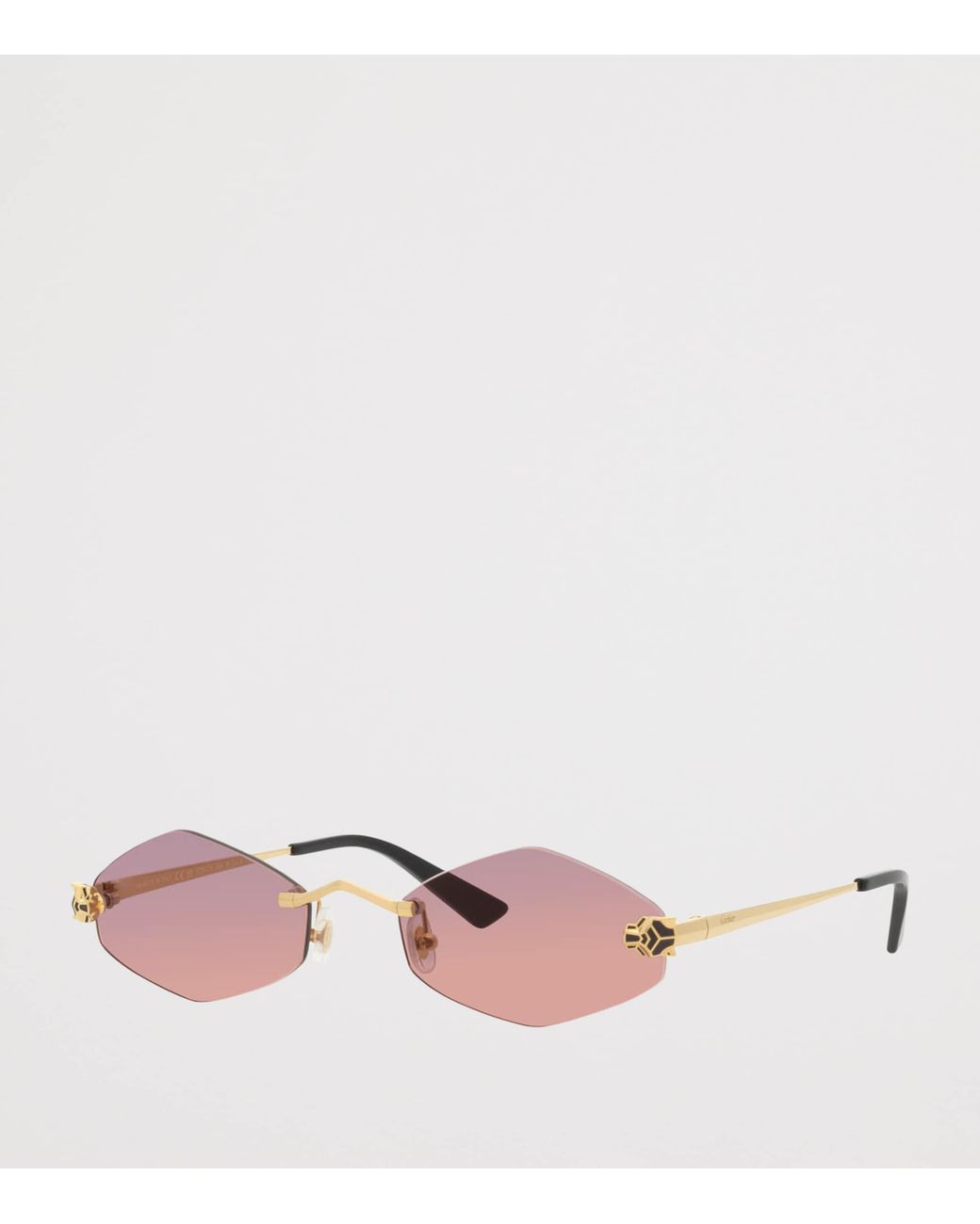 Cartier Pink Hexagonal Sunglasses
