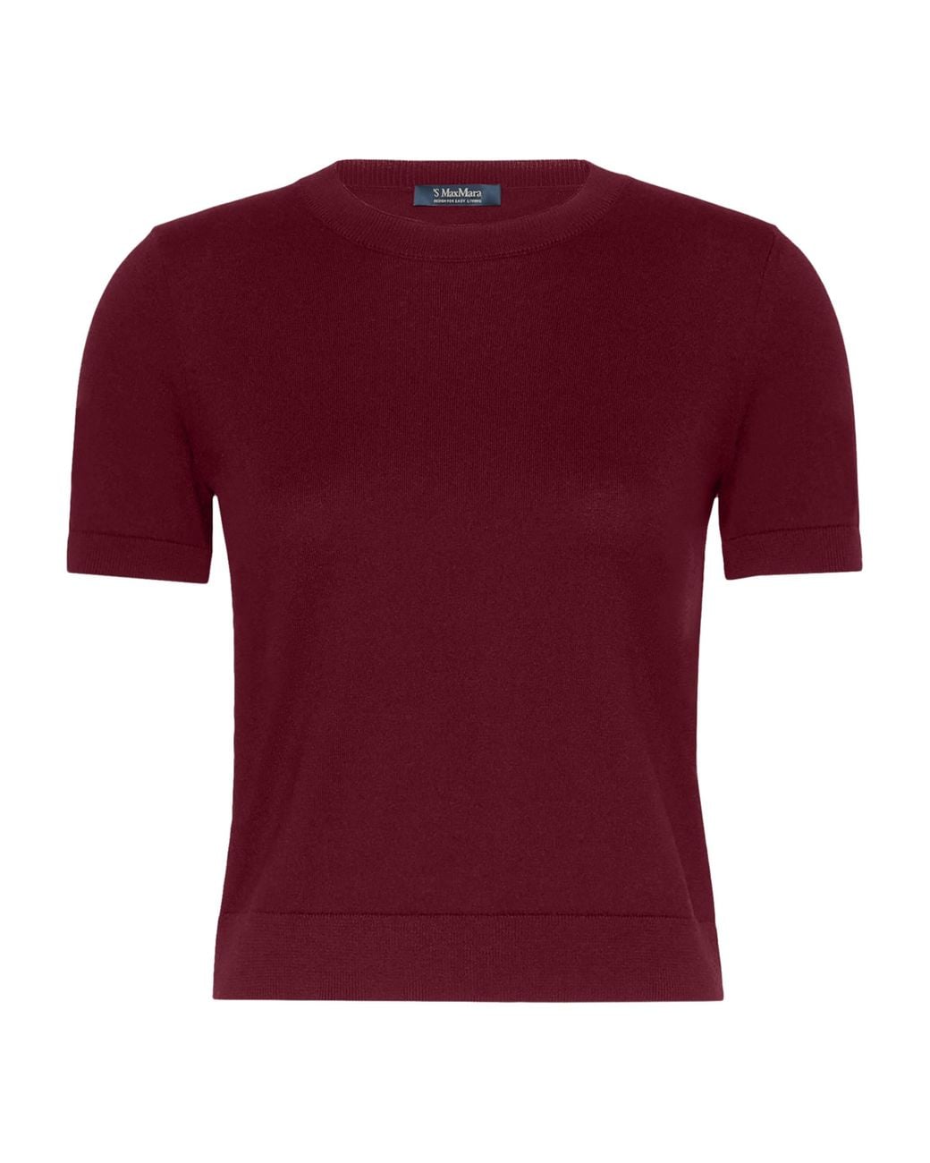 Max Mara Red Cotton-Cashmere-Silk Sweater
