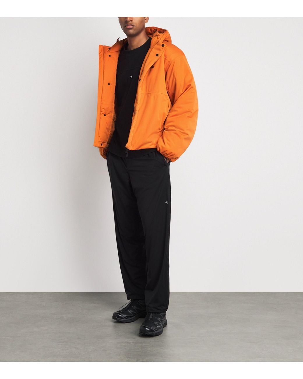 REPRESENT 247 Orange 247 Power Shield Puffer Jacket for men