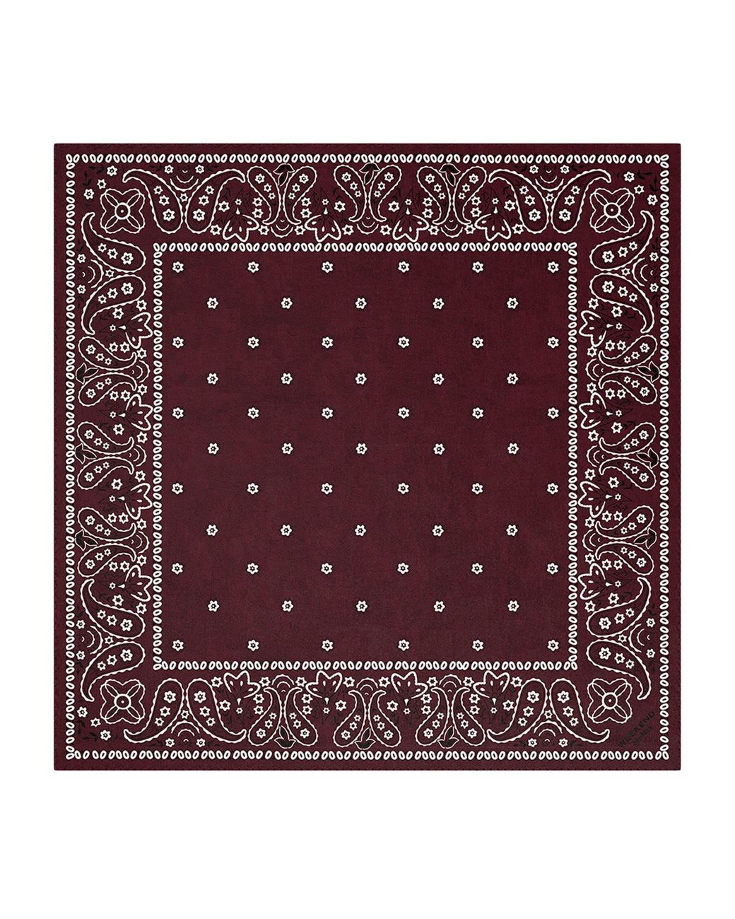 Weekend by Maxmara Purple Silk Paisley Scarf