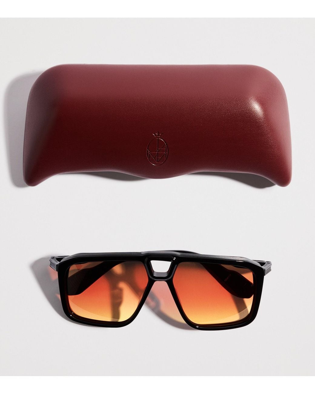 Jacques Marie Mage Brown Acetate Savoy Sunglasses for men