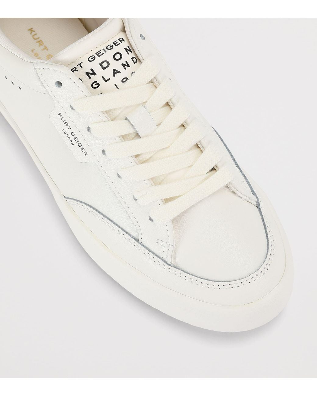 Kurt Geiger White Leather London Sneakers