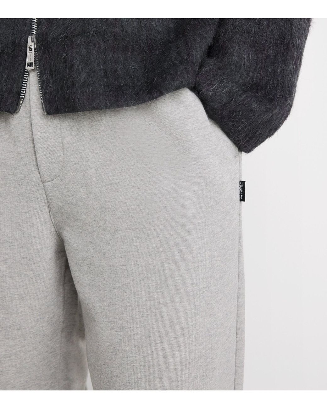 MM6 by Maison Margiela Gray Cotton-Blend Wide-Leg Sweatpants for men
